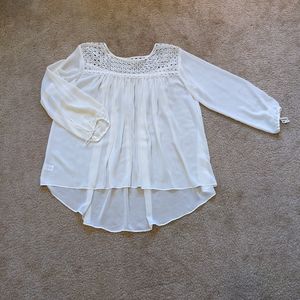White Flowy Blouse